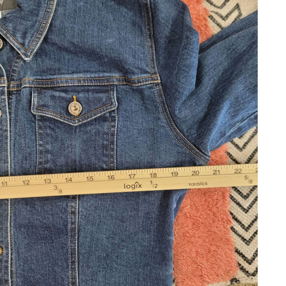 GUESS USA Y2K VINTAGE DENIM JEAN JACKET, sz MEDIUM - Picture 11 of 13